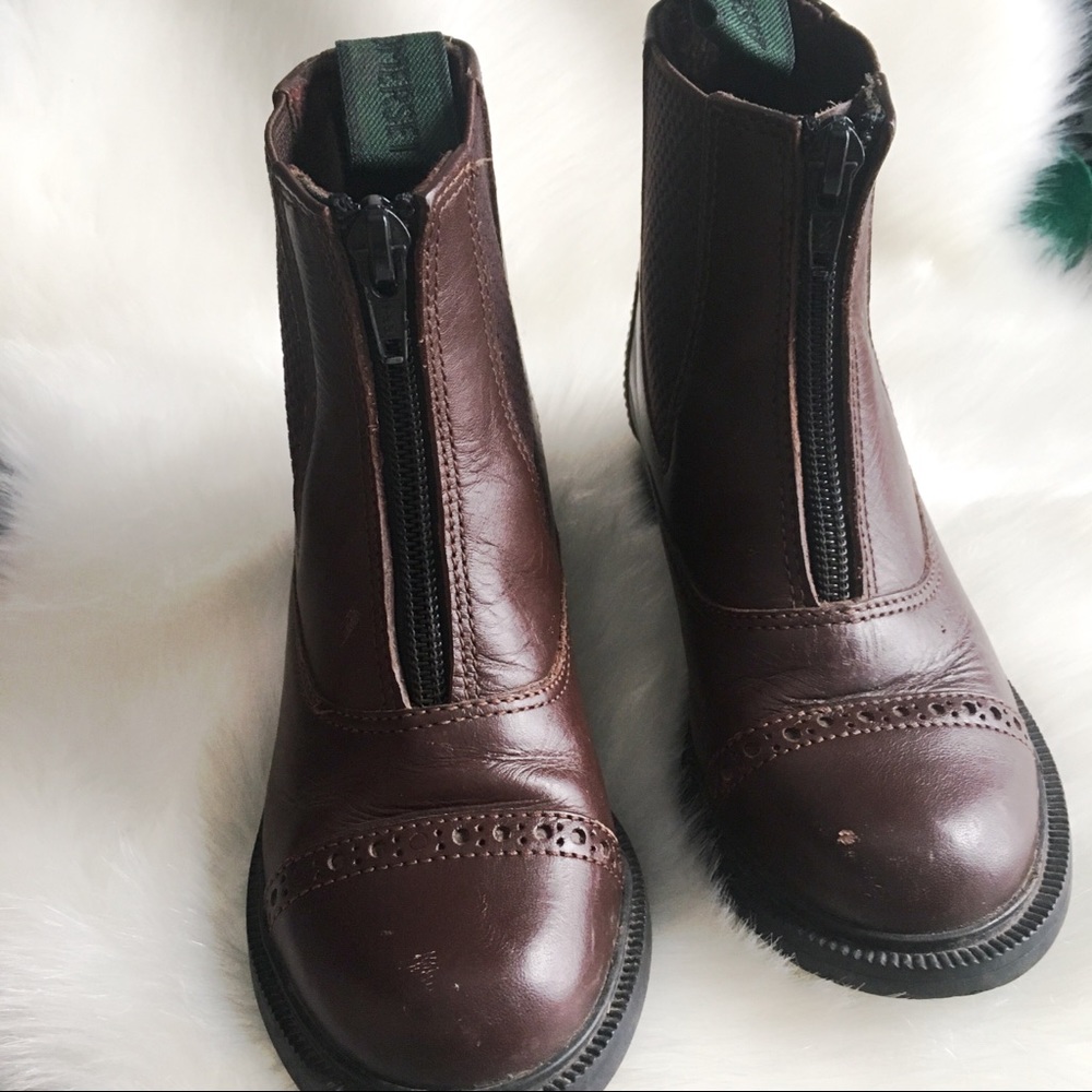 SOMERSET English Riding Boots Zip Paddock Y 11